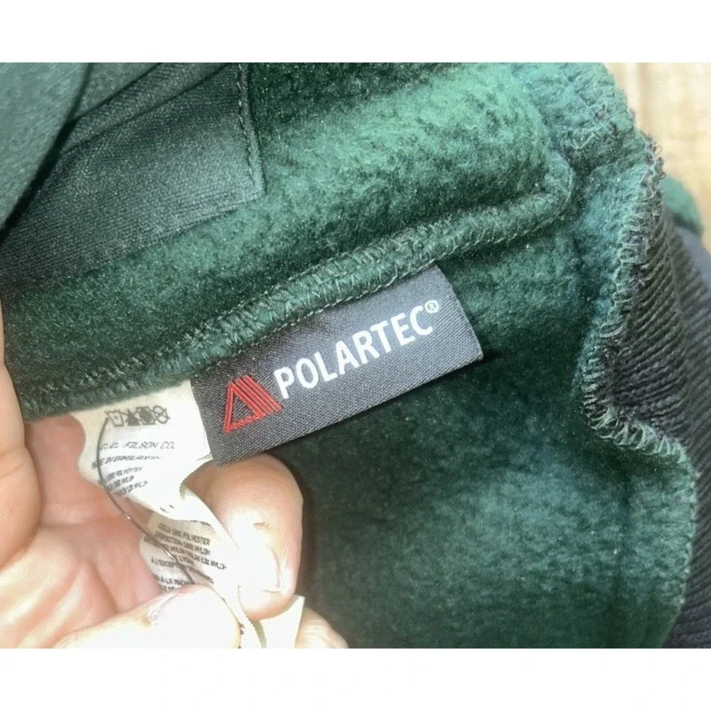 $195 Men's Sherpa Fleece Bomber Jacket - Fir XS Vintage